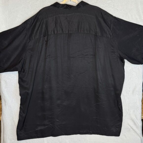 The Havanera Company Men's Shirt Size 3XLT Bowling Button Up Shirt Black Red - Picture 8 of 16